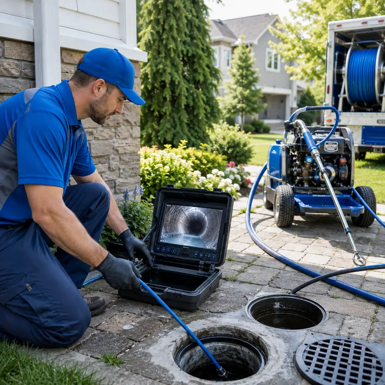 Outdoor drain cleaning professionals serving Marshall, AR