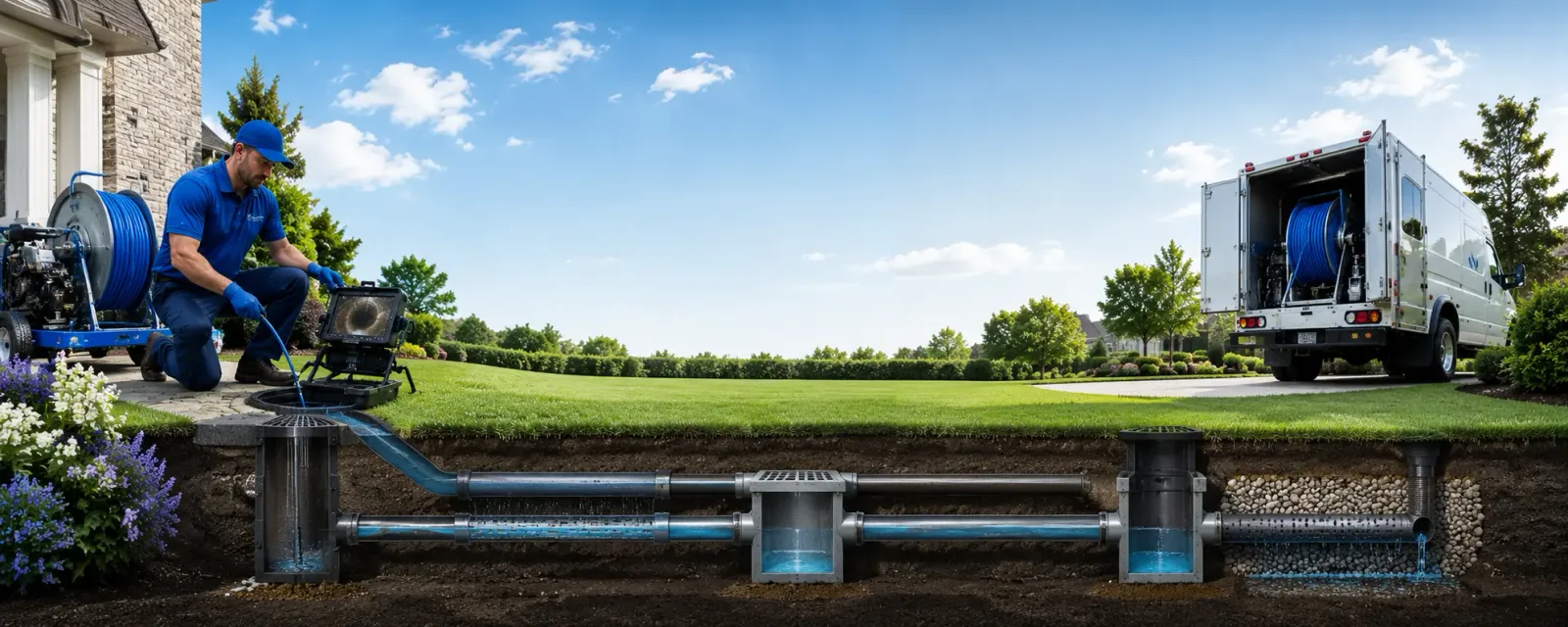 Outdoor drain cleaning information for Marshall, AR